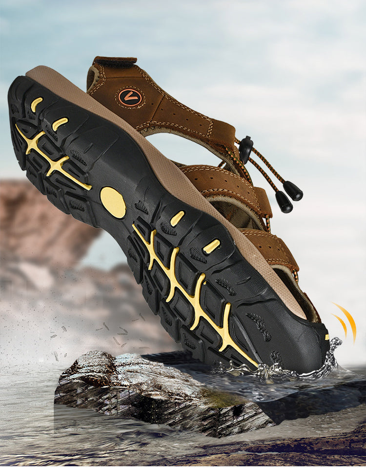 Sandalia Ortopédica Confort [ANTIDESLIZANTE] CON PUNTA Reforzada