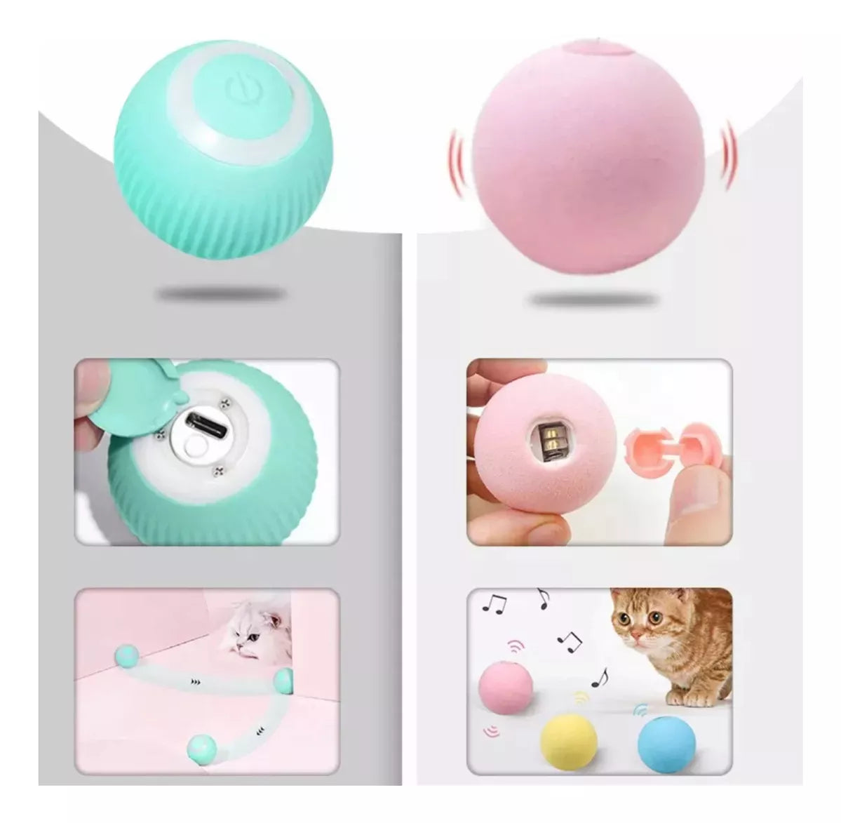 Juguete Bola Inteligente Para Gatos