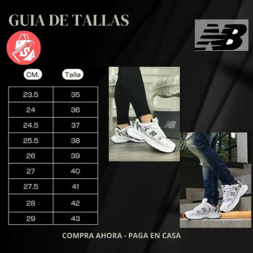 New Balance 530 UNISEX Tallas del 35-43: Comodidad y Estilo para tu día a día