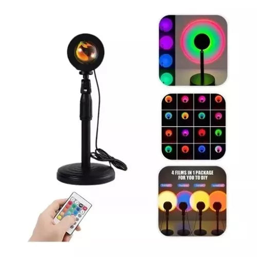 Proyector de luz LED puesta de sol "¡Tus fotos y videos nunca serán los mismos!" 📸🎥