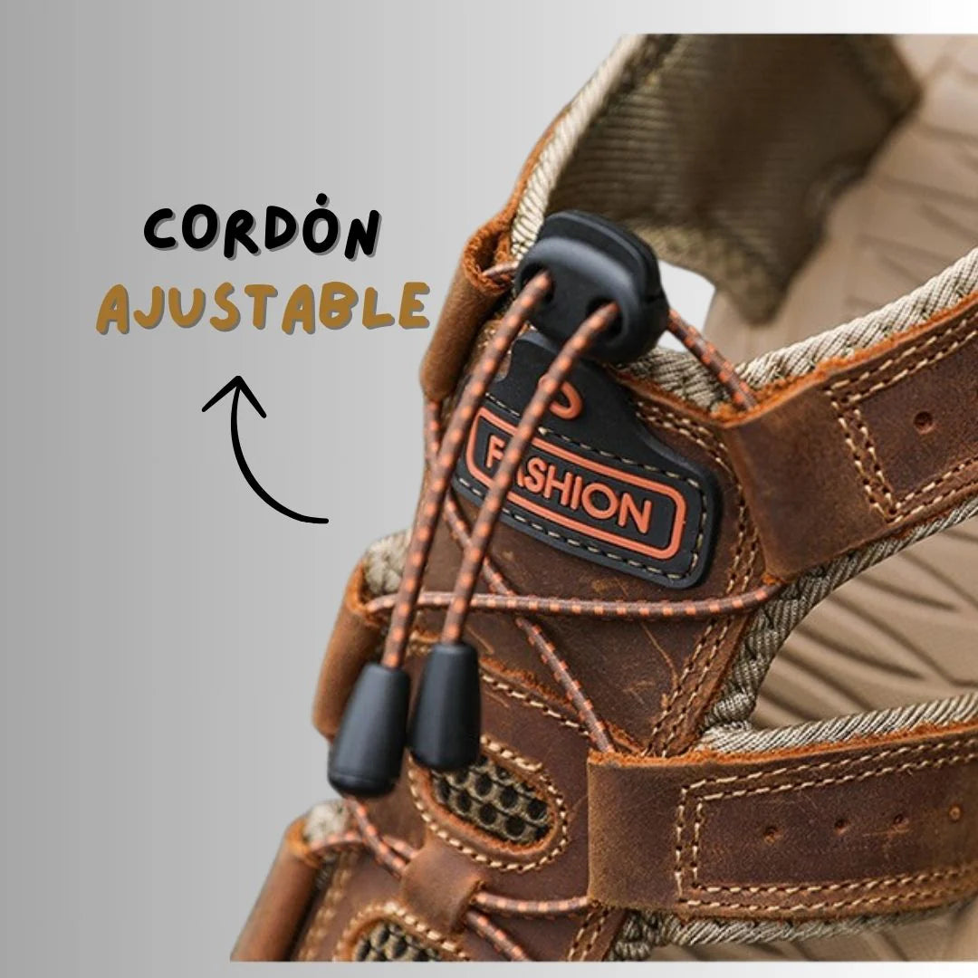 Sandalia Ortopédica Confort [ANTIDESLIZANTE] CON PUNTA Reforzada