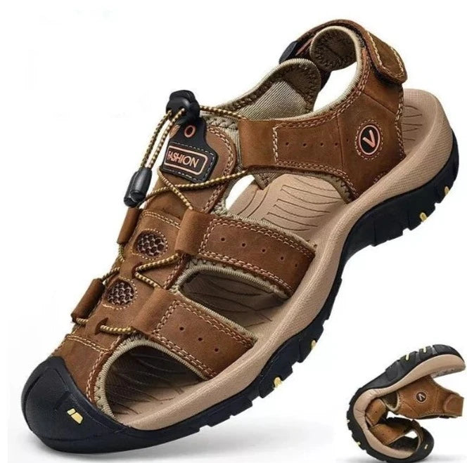 Sandalia Ortopédica Confort [ANTIDESLIZANTE] CON PUNTA Reforzada