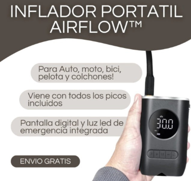 Compresor De Aire De Bomba inalambrico - "Infla Todo en Segundos: El Mini Compresor Portátil que Nunca te Deja Varado" 🚀