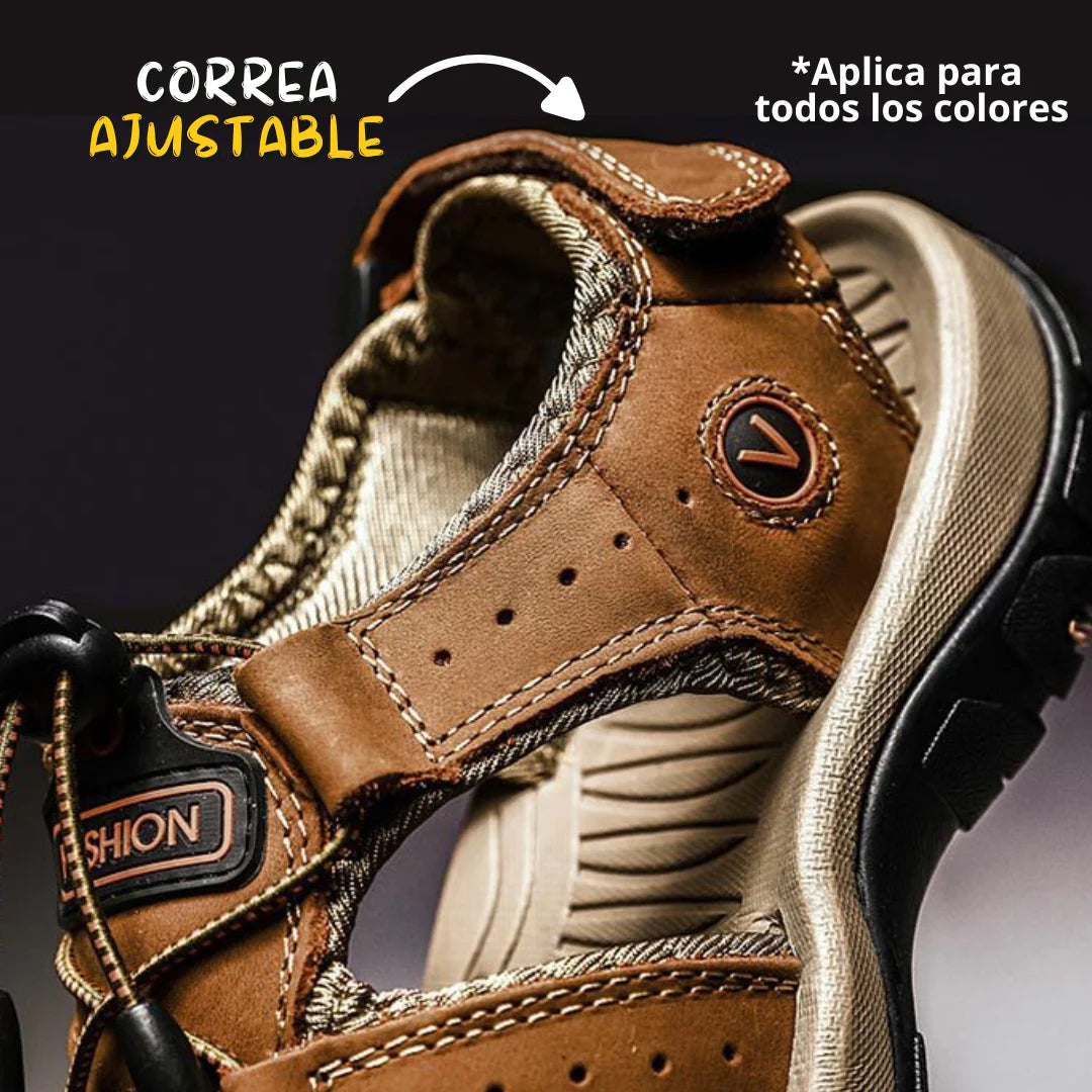 Sandalia Ortopédica Confort [ANTIDESLIZANTE] CON PUNTA Reforzada